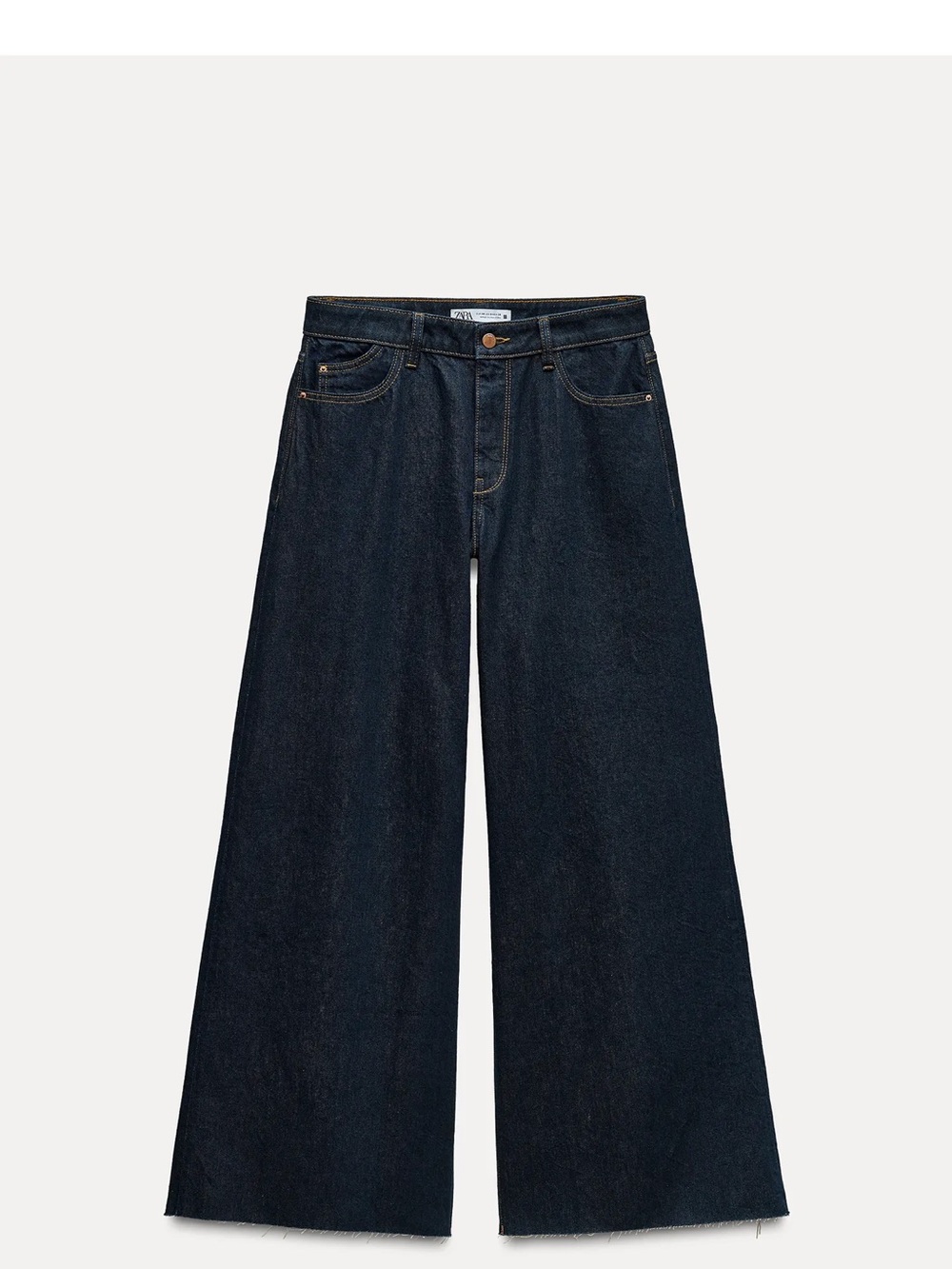 Zara Wide-Leg Dark Indigo Jeans